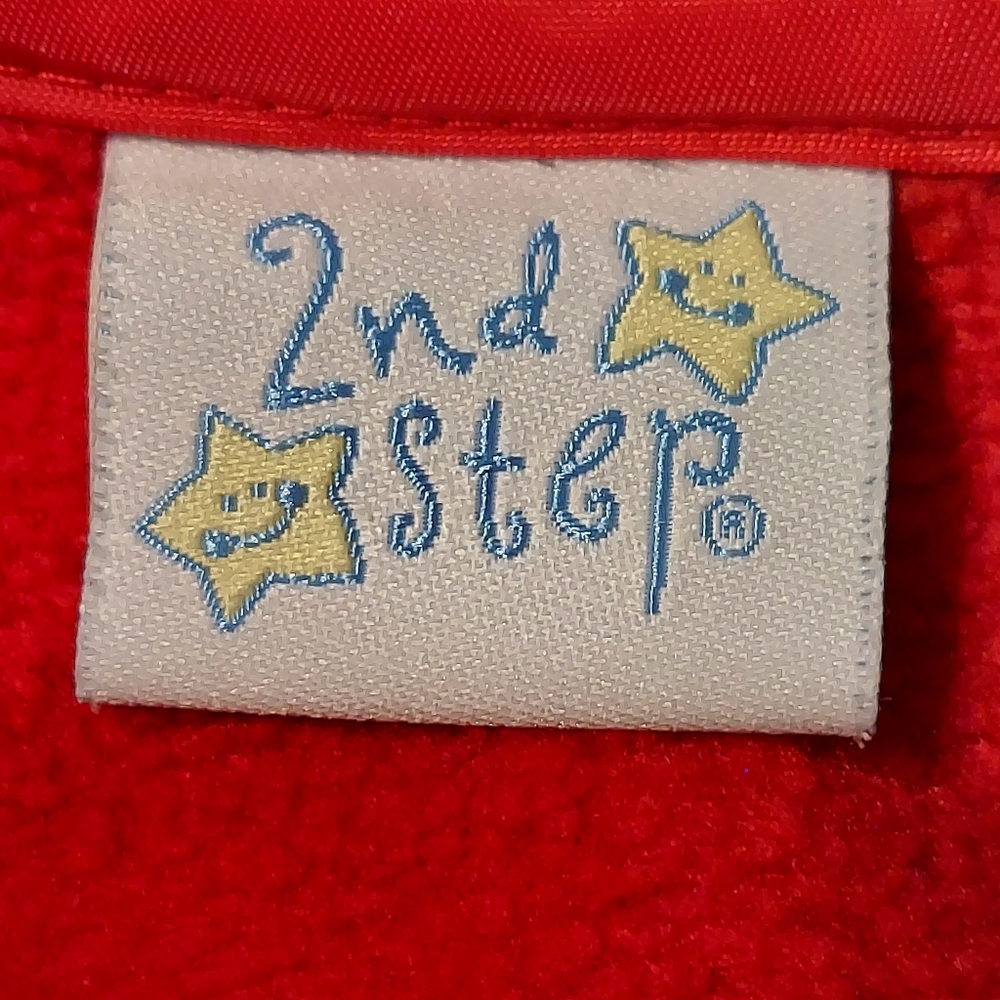 2nd Step Toddler Red Fleece Coat with Rose and Leaves Accent size 18Months - Picture 10 of 12